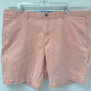 Tommy Bahama Men’s 8-inch shorts. Size 46 Regular. Salmon/peach color.